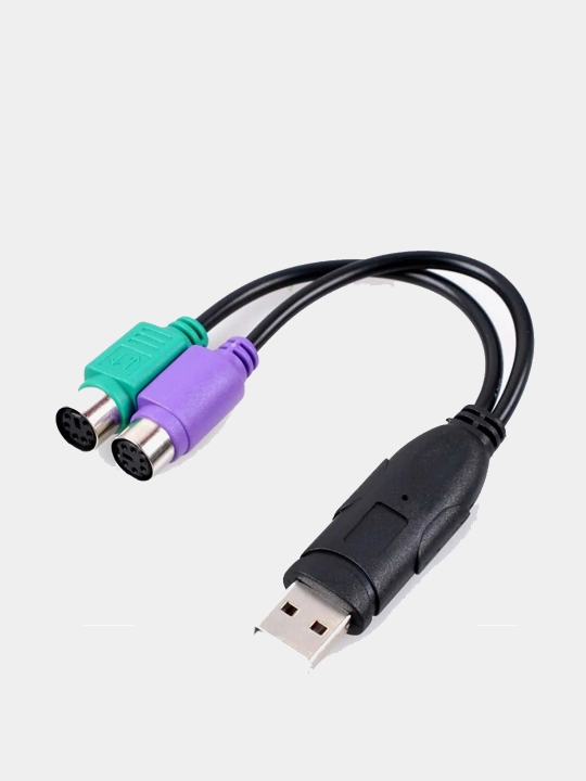 Адаптер для клавиатур и мышек USB на PS/2 1 шт - 