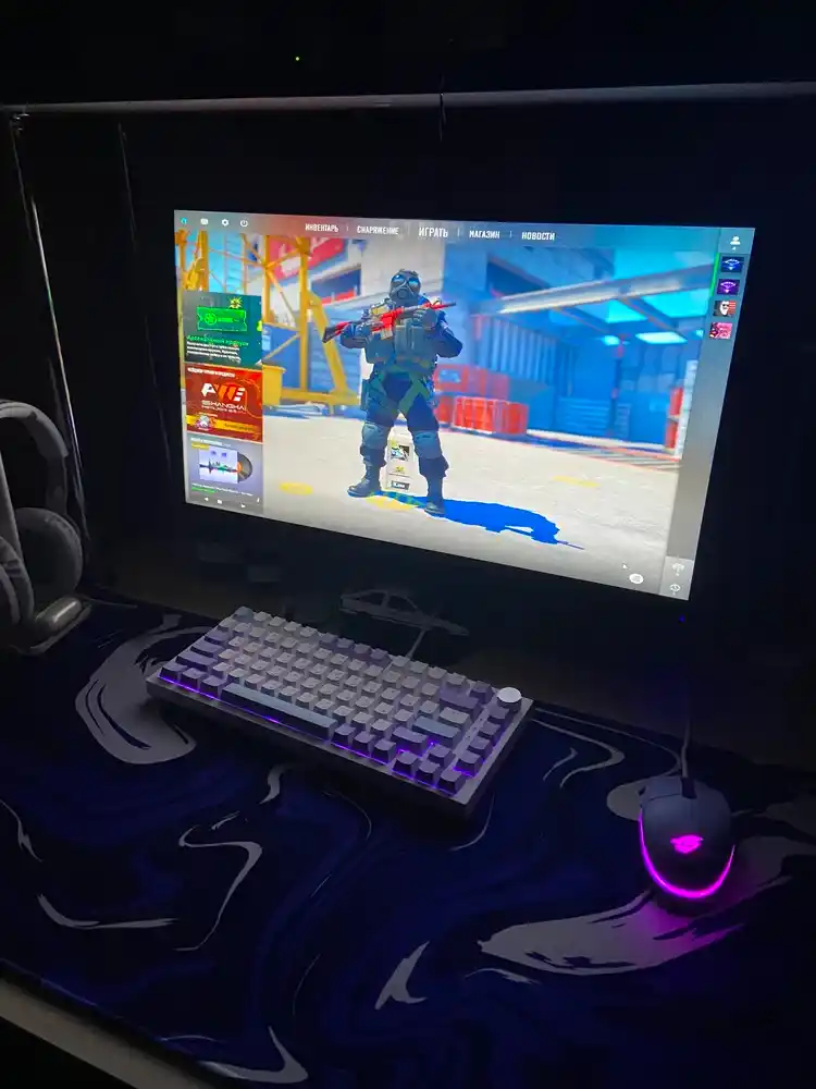 Mexanik klaviatura gaming uchun AJAZZ AK820, simli klavitura, yoritgichli