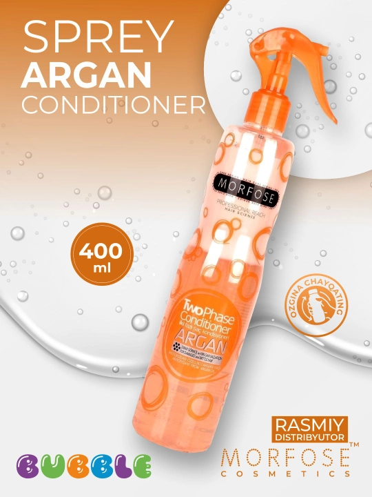 Спрей-кондиционер для волос Morfose, двухфазный, 400 мл - 
