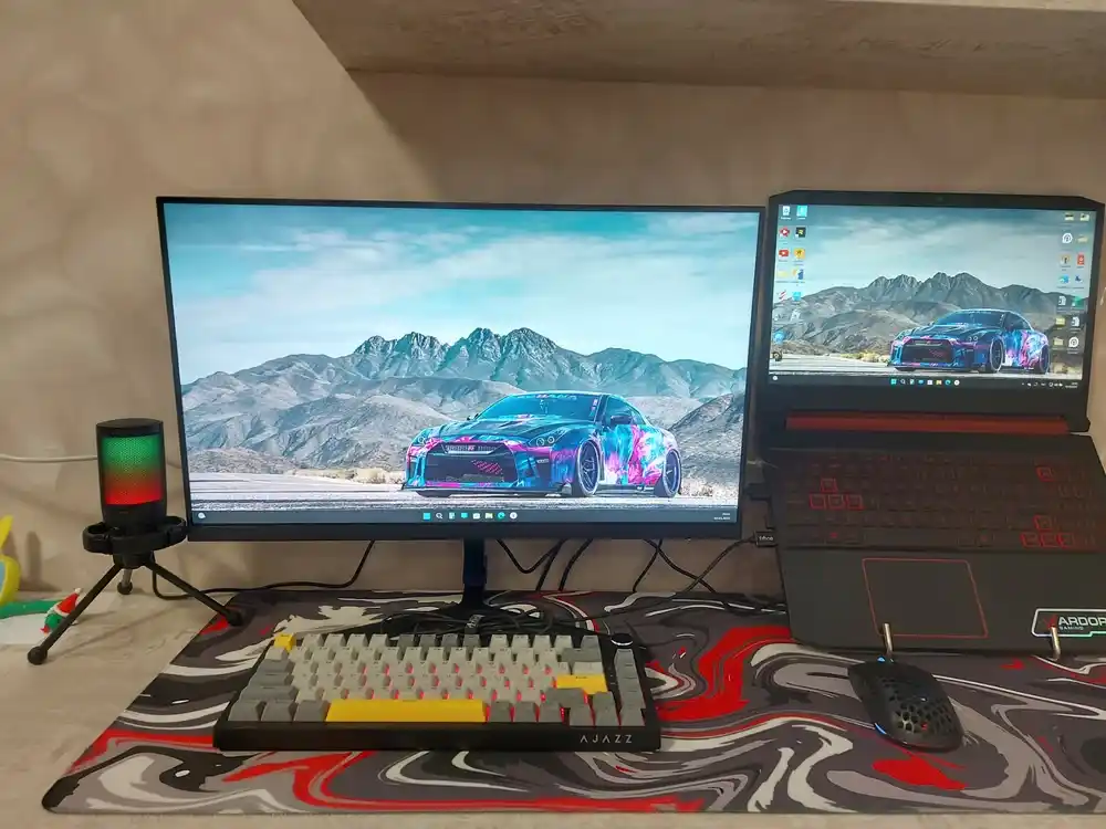 Mexanik klaviatura gaming uchun AJAZZ AK820, simli klavitura, yoritgichli