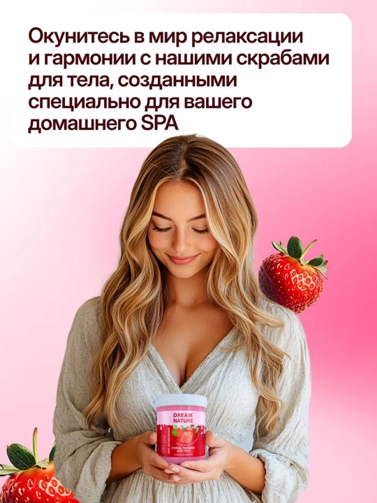 Скраб для тела, Dream Nature, 250 гр. Скраб для тела, антицеллюлитный