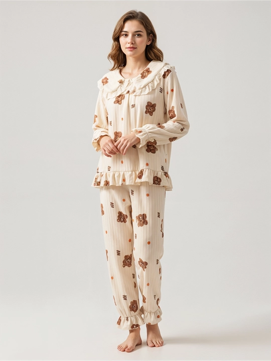 Ayollar va qizlar uchun pijama, uy kiyimi, qishgi pijama dvoyka komplekt
