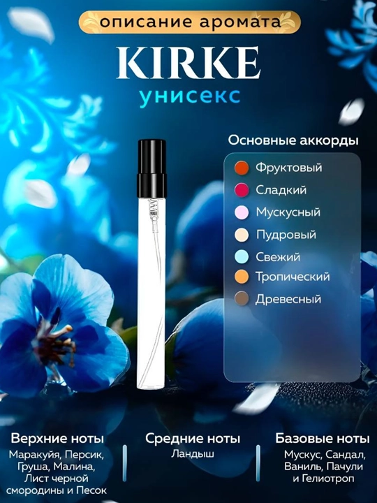 Atirlar ayollar uchun, Tiziana Terenzi Kirke, ayollar atirlari, probnik 3ml 5 ml 10 ml