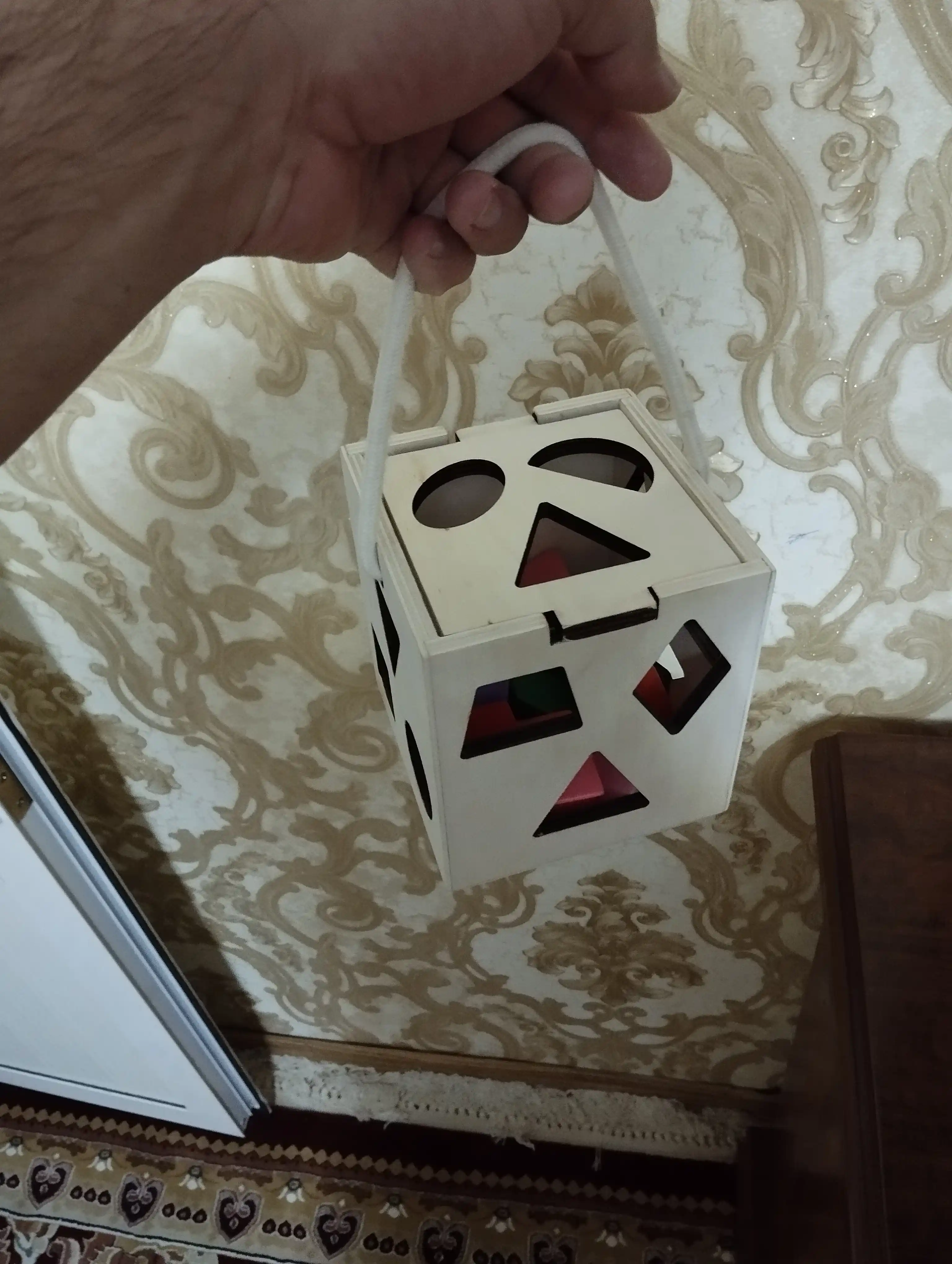 Монессори Сортер Куб – 13×13×13 см, деревянная игрушка с 12 3D фигурами
