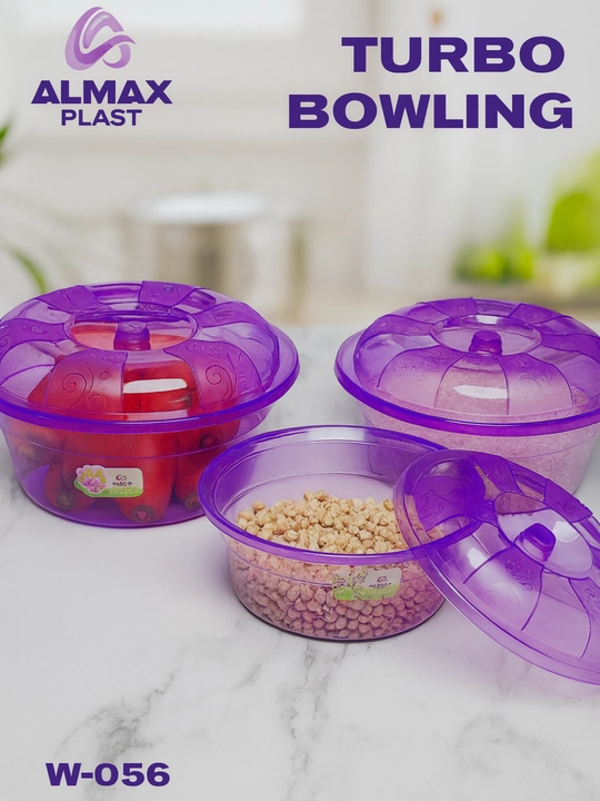 3 dona konteyner to‘plami – ovqat saqlash va pishirish uchun, qopqoqli, BPA-free plastik