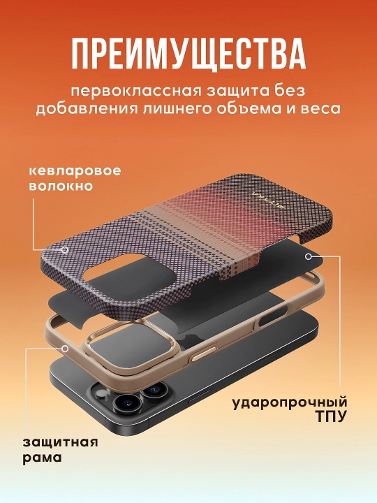 Chexol Pitaka iphone 17 Pro, Pro Max, Magsafe, zarbaga chidamli, ota mustahkam, yengil