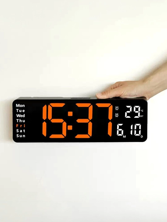 Elektron stol soati, budilnik, kalendar, xona harorati o'lchovchi, aqlli soat