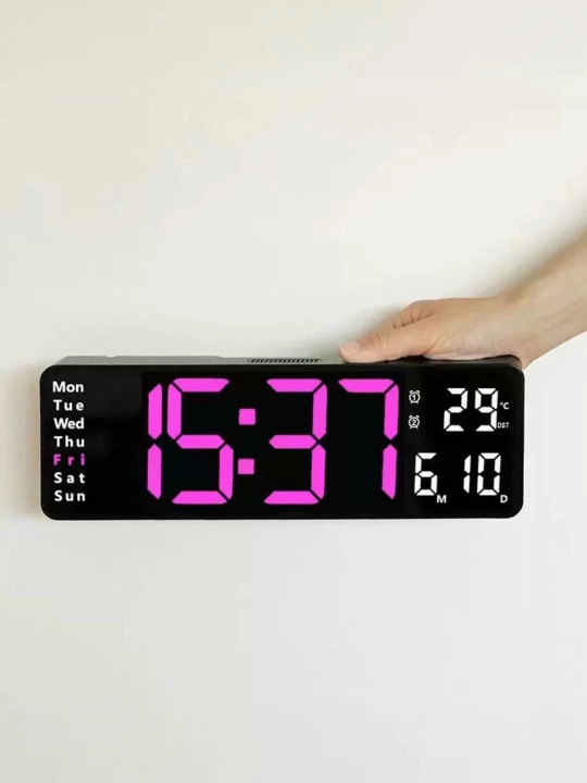 Elektron stol soati, budilnik, kalendar, xona harorati o'lchovchi, aqlli soat