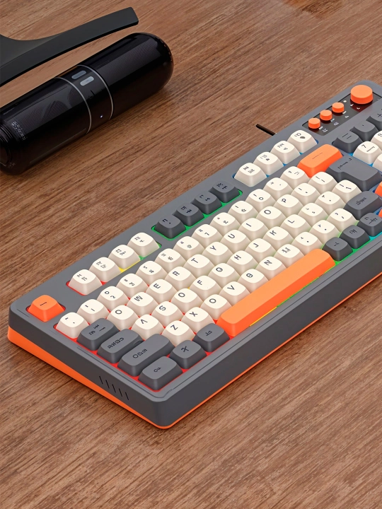 Игровая клавиатура gtx350-с RGB-подсветкой, мембранная, с проводным подключением