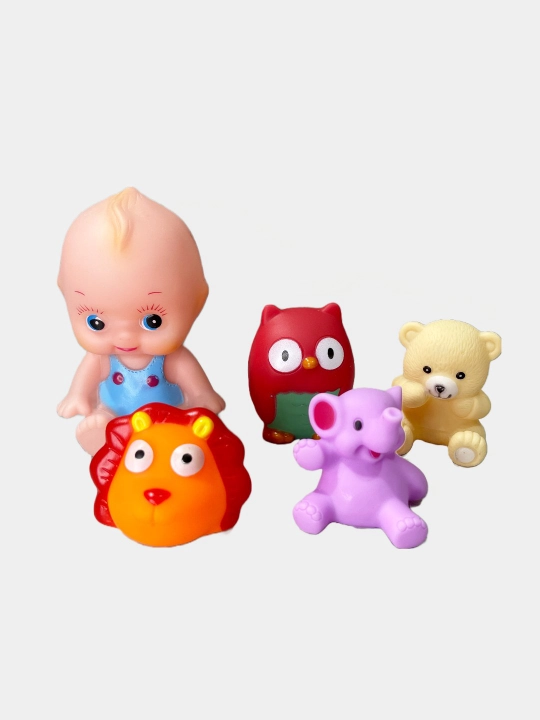 Резиновые игрушки пищалки, игрушки для ванны, тактильные, массажные игрушки - 
