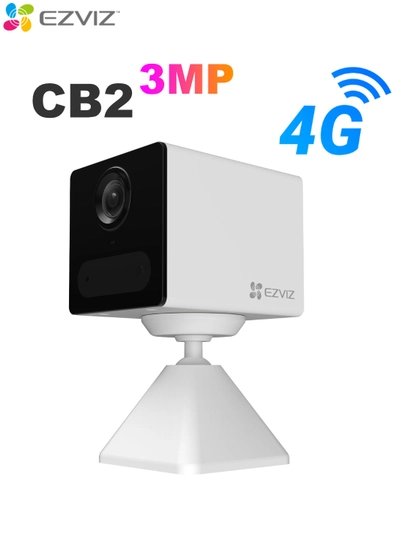 Камера Ezviz с аккумулятором, 4G сим картой CS-CB2 мини камера