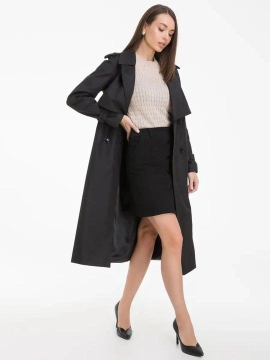 Bej trench palto ayollar uchun, uzun plash, klassik bahorgi palto, trench coat, ofis uslubi