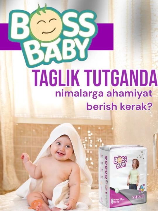 BABY BOOS - Детские подгузники - мягкие гипоаллергенные, производство Турция, размеры 1-6 