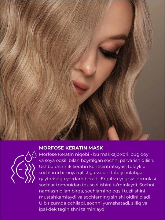 Профессиональная маска для волос Morfose Hair Mask, 500 мл