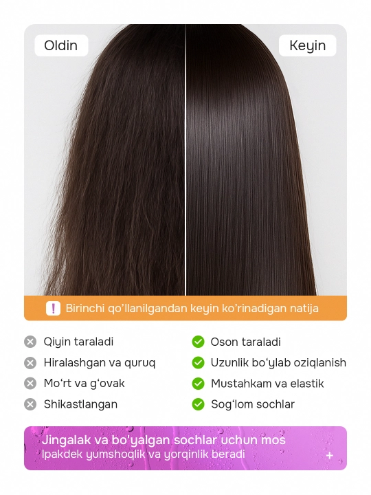Namlantiruvchi sprey-mist Corl Sun Shine keratin va pantenol bilan 200 ml