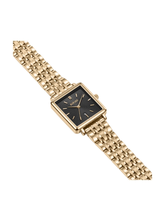 Часы женские Burker Daisy Gold Black кварцевые