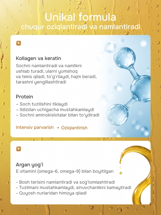 Keratin Queen профессиональные ампулы для восстановления и питания волос, 10x13 мл