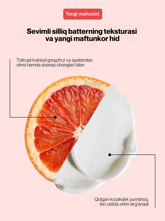 Крем баттер для тела The Act, кокос, манго, виноград, апельсин, питание и увлажнение кожи