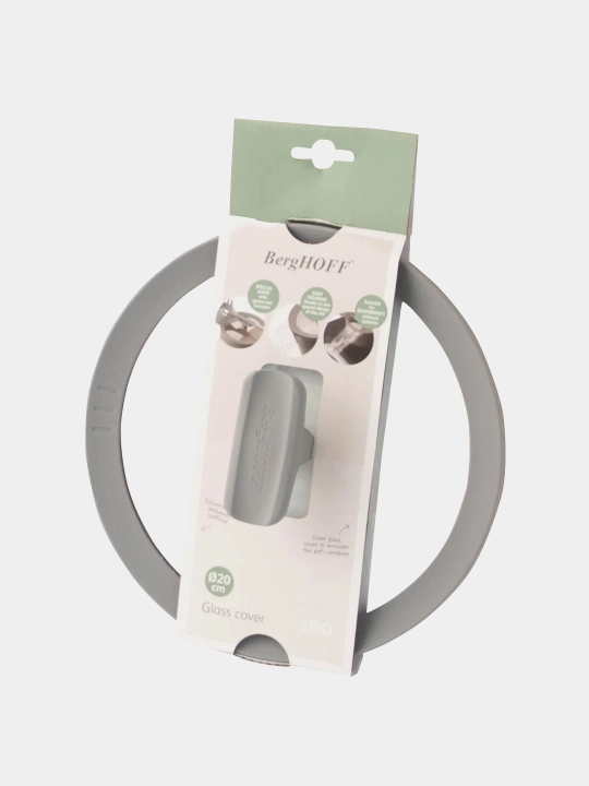 Крышка BergHOFF Leo Balance 3950437, стеклянная, серая, 20 см
