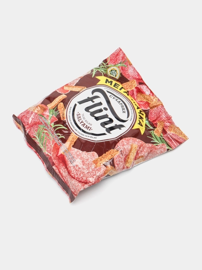 Сухарики Flint Салями, 100 г — SNACKS1-МАКЕПИР