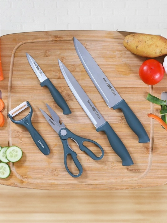 FISSMAN Max Promo zanglamaydigan po‘lat pichoqlar to‘plami, 5 ta buyum