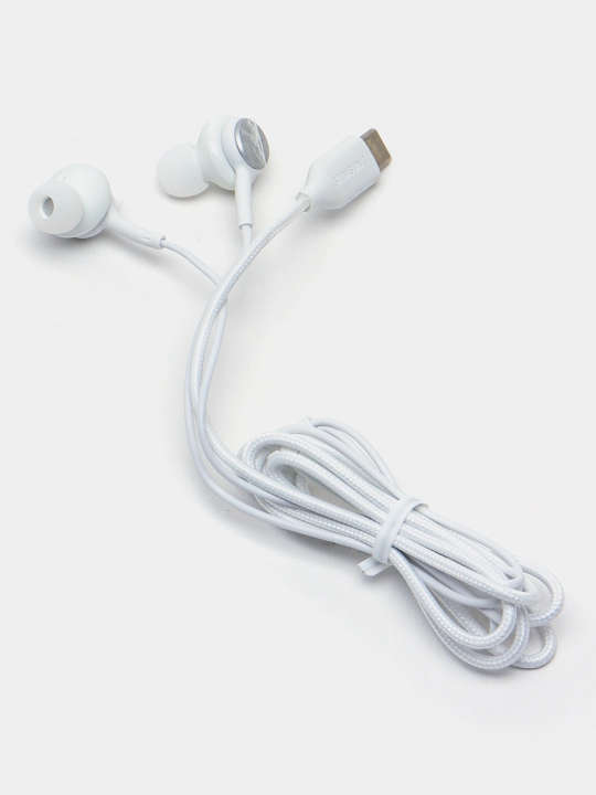 Type-C (USB-C) simli vakuumli quloqchin, mikrofonli garnitura