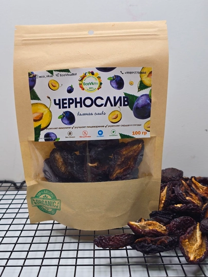 Чернослив вяленый, 100 г — ECOVKUZ-FRIPS4