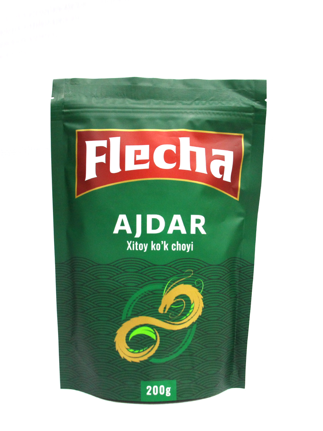Китайский зеленый чай Flecha Ajdar, крупнолистовой, 200 г - 