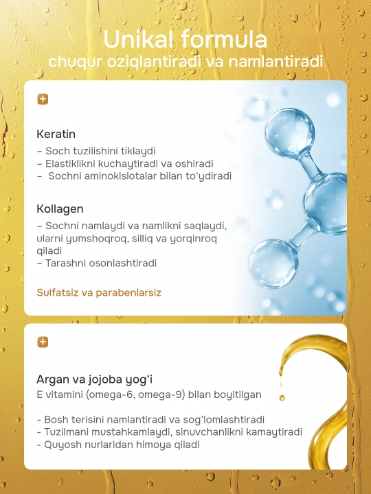 Keratin Queen кондиционер, без сульфатов, 800 мл — кератин, коллаген, мягкость и блеск 