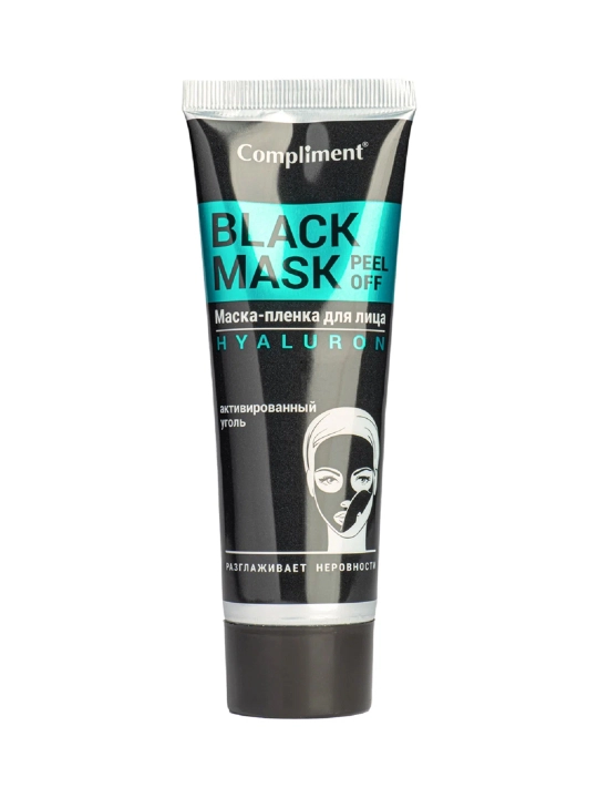 COMPLIMENT Black Mask Маска-пленка для лица Hyaluron, 80 мл
