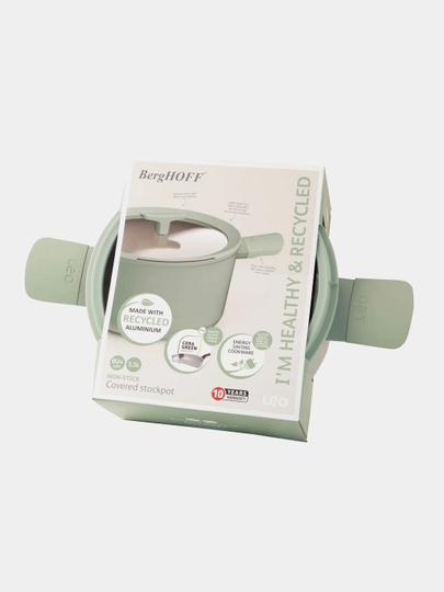 BergHOFF - Leo Balance Sage 5,5 litrli qopqoqli kastryulka