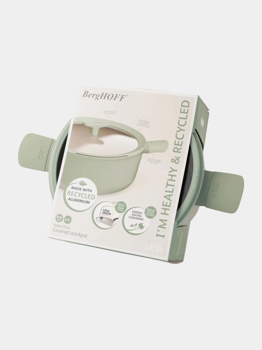 BergHOFF - Leo Balance Sage qopqoqli kastryulka 6,2 litr