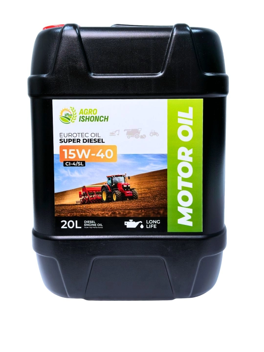 Agro Ishonch 15W-40 (CI-4/SL) dizel dvigatellari uchun motor moyi, 20 litr