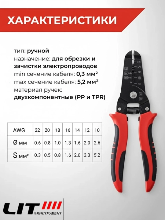 Стриппер многофункциональный, для работы с проводами
