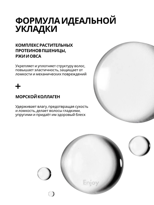 Pena, pasta, sprey, pudra uchun soch układkasi The Act, hajm, fiksatsiya, termohimoya