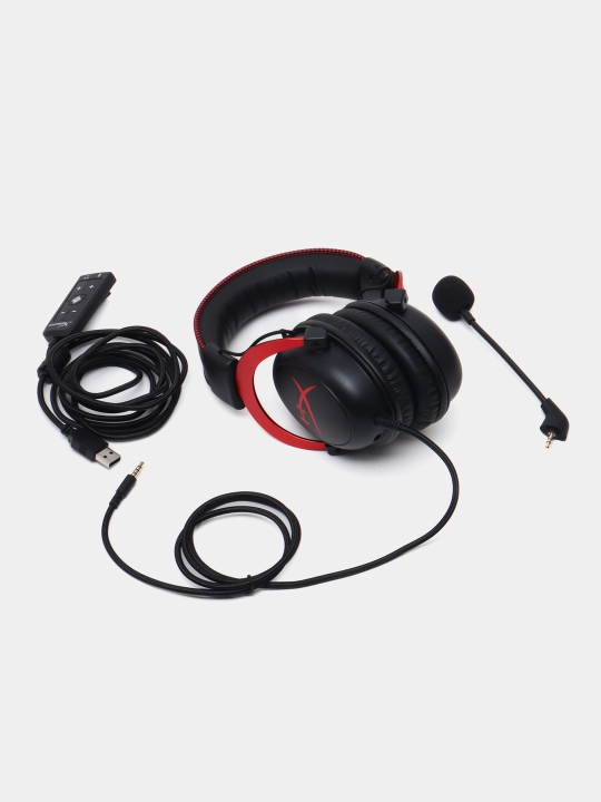 O‘yin uchun quloqchinlar Hyperx Cloud II Red