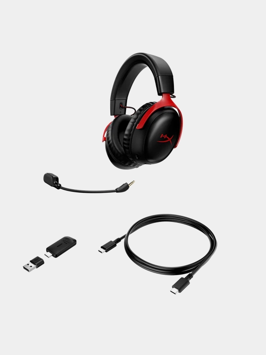 Simsiz o‘yin quloqliklari HyperX Cloud III simsiz o‘yin garniturasi PC, PS5, PS4