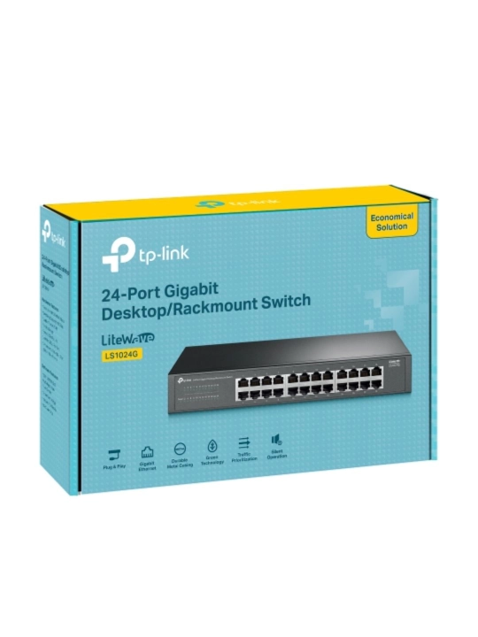 TP-LINK TL-SG1024D 24-портовый гигабитный настольный, стоечный коммутатор 8, 16, 24 порта - 