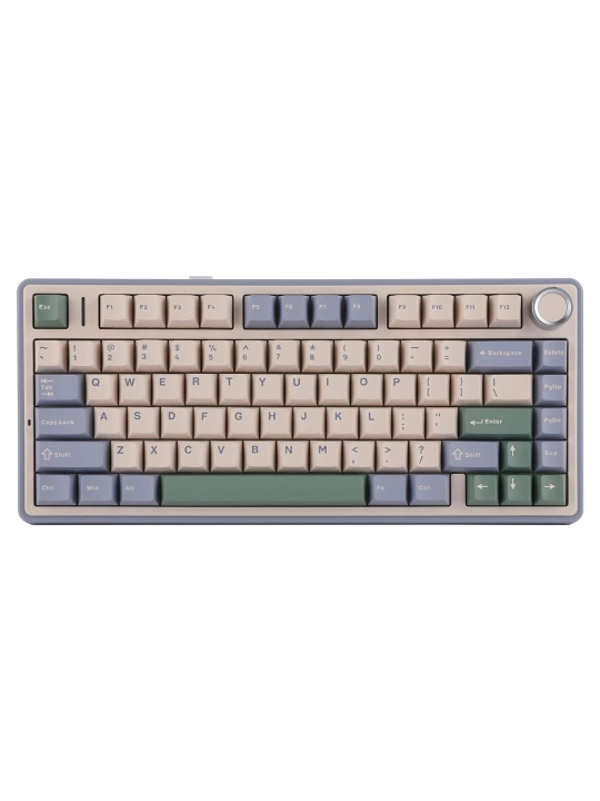 Aula F75 Simsiz + Bluetooth HotSwap RGB mexanik o‘yin klaviaturasi, qora