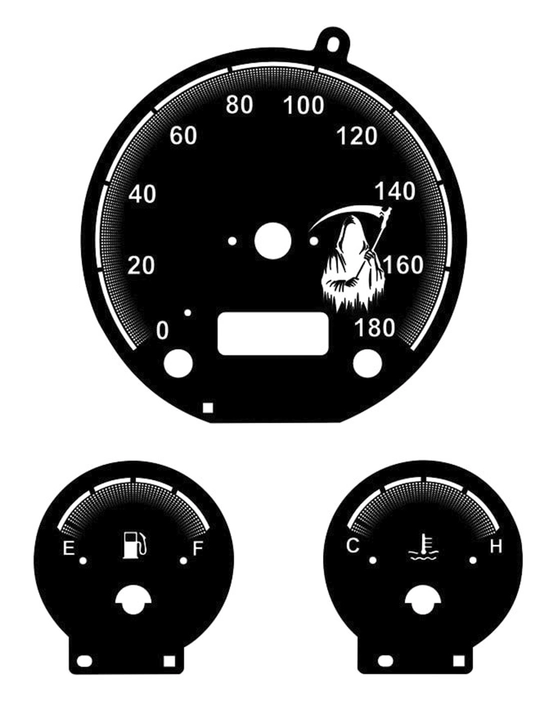 Matiz Best 2015+ paneli — Reaper uslubdagi asboblar paneli 180 km/soat - 