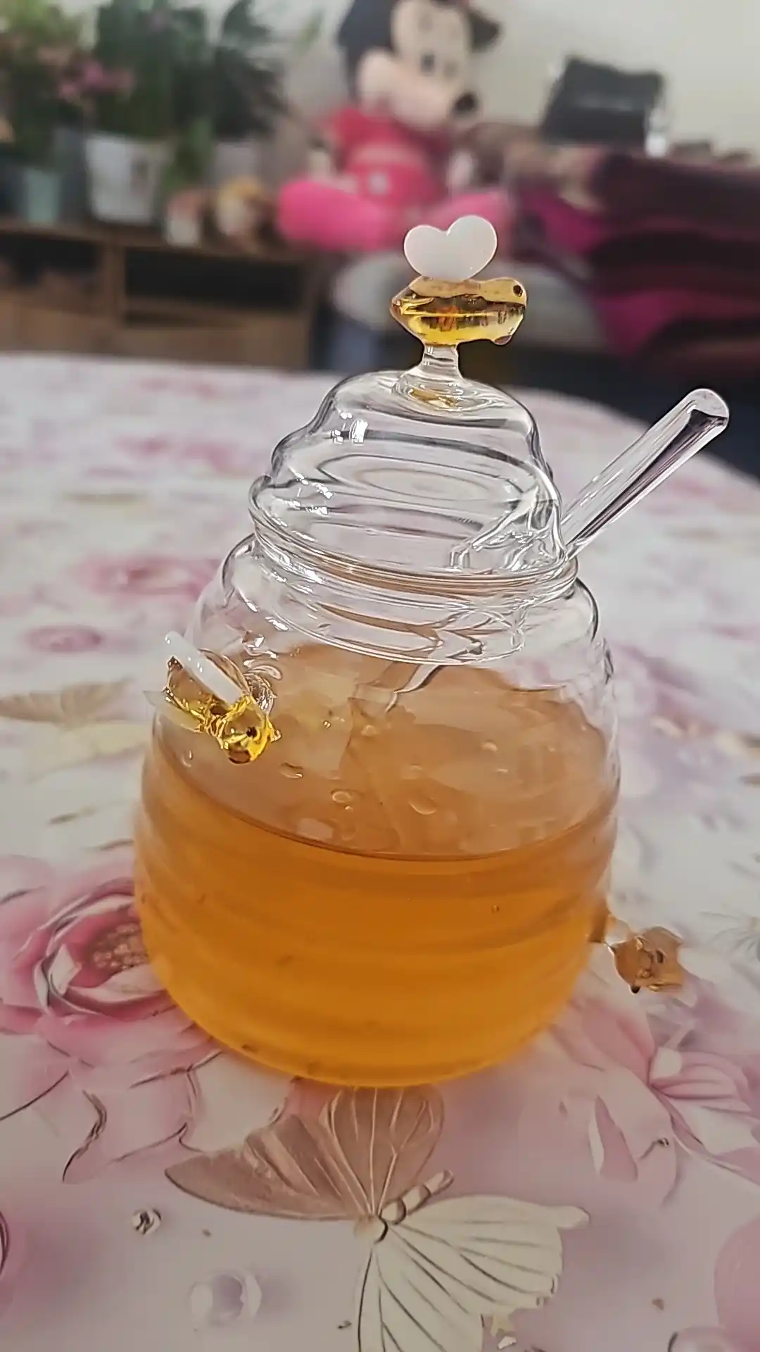 Asal idishi, qoshiqli stakan, 500 ml