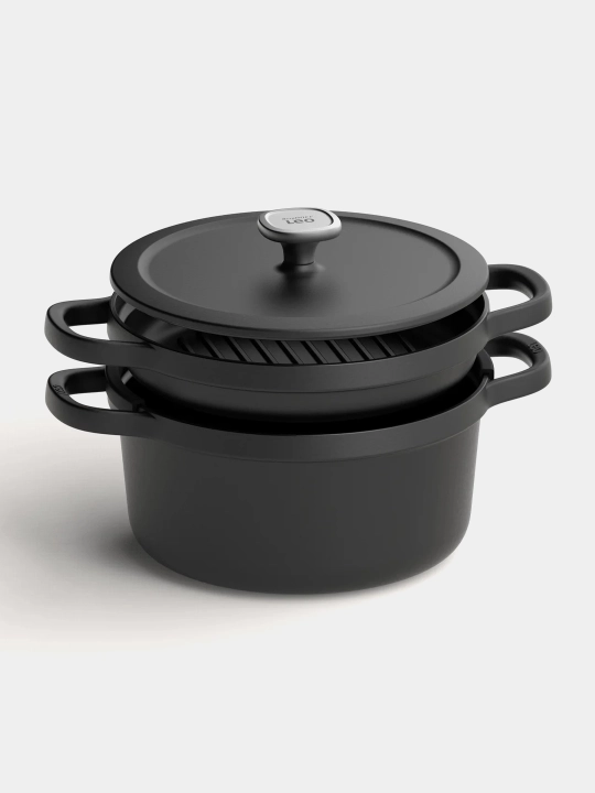 BergHOFF - Leo Graphite 26 sm cho‘yandan yasalgan qopqoqli qozon