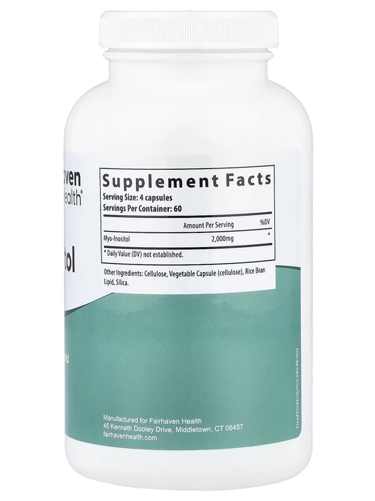 Мио-инозитол, Fairhaven Health, 240 капсул