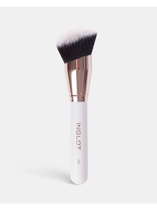 Кисть INGLOT для нанесения продуктов для лица, синтетический ворс MAKEUP BRUSH 201 - 