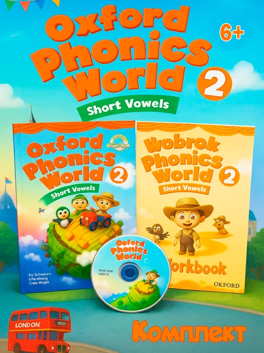 Oxford Phonics World 1, 2, 3, 4, 5-darajalar Student’s Book, Workbook - 