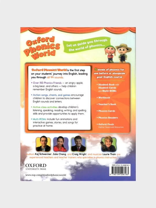 Oxford Phonics World 1, 2, 3, 4, 5-darajalar Student’s Book, Workbook