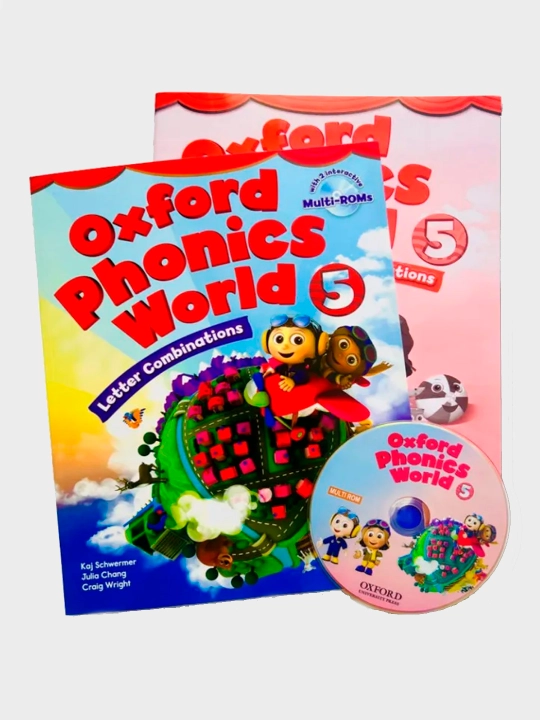 Oxford Phonics World 1, 2, 3, 4, 5-darajalar Student’s Book, Workbook