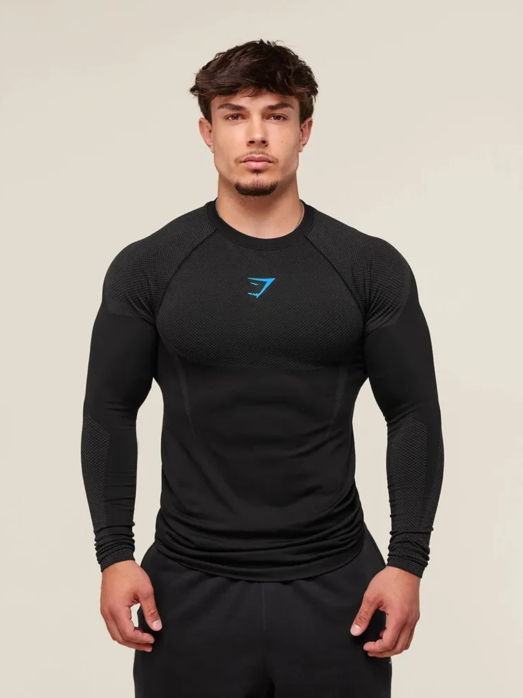 Uzun yengli kompression rashgard, sport, erkaklar uchun, fitnes uchun