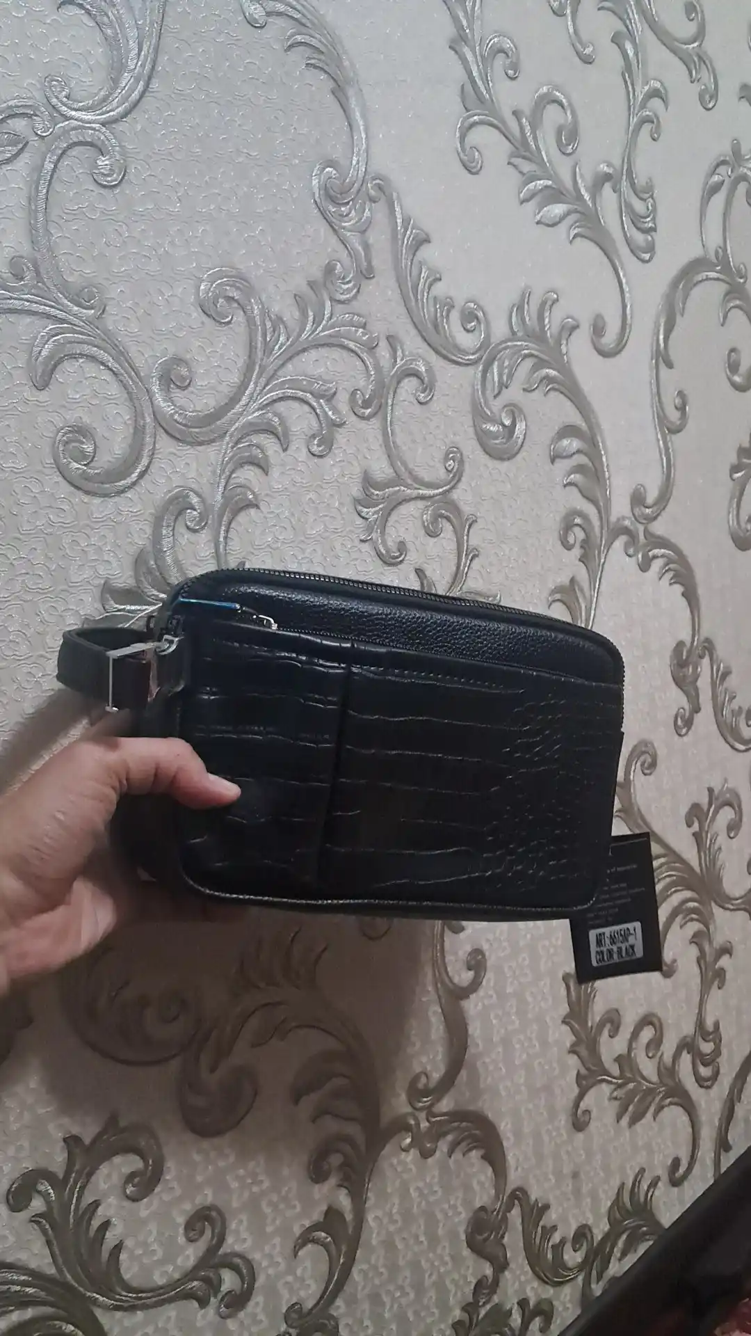 Erkaklar sumkasi barsetka, eko charmdan, yelkama