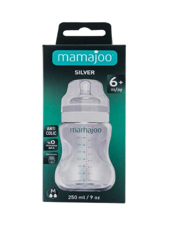 Oziqlantiruvchi shisha 6+ MAMAJOO antikolik, 250 ml - 